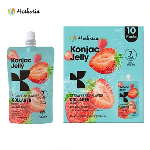 Hot Sell  Shirataki Jelly Snacks Strawberry Flavor Vegan Low Calorie Low GI Keto-Friendly Konnyaku Jelly