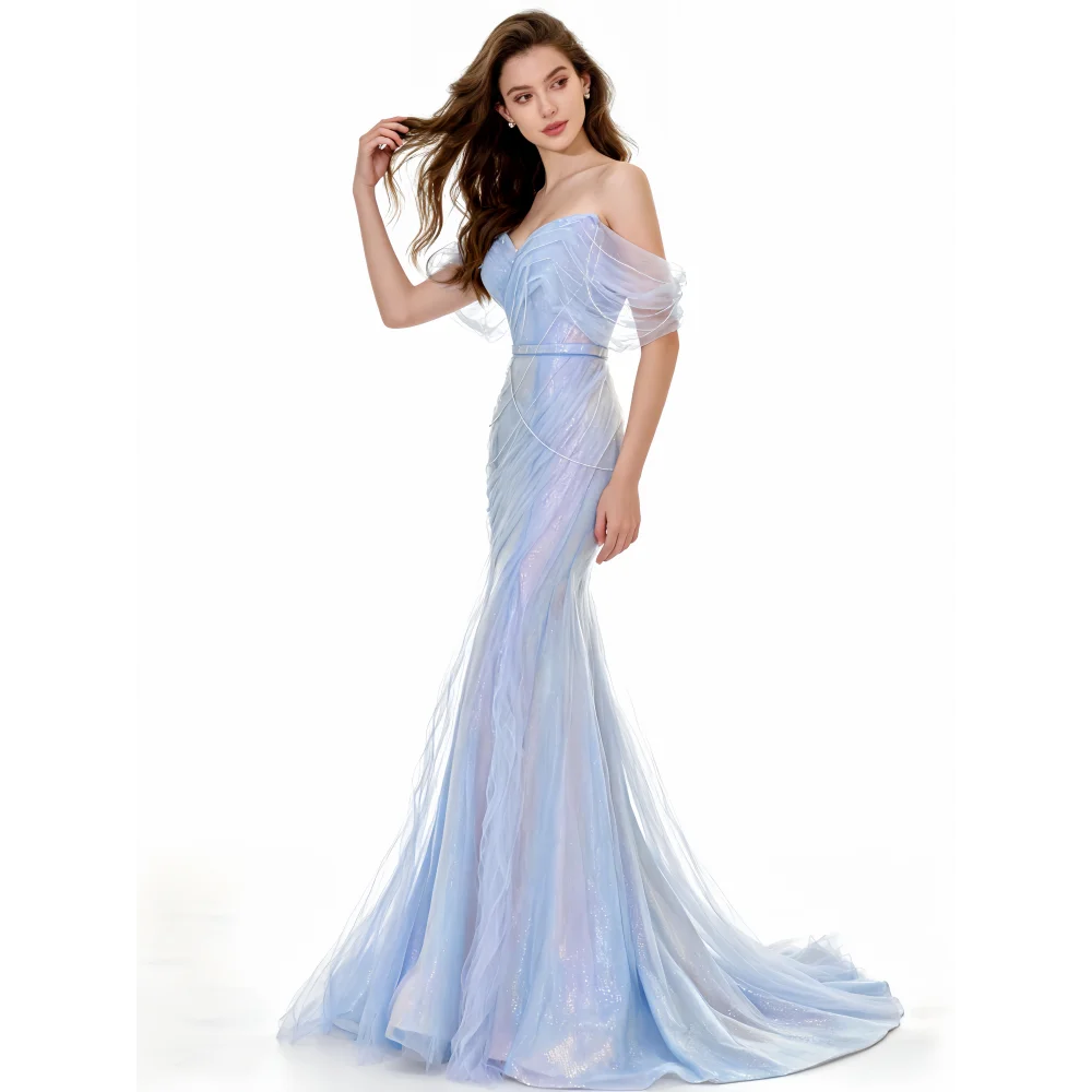 Modern Luxury Lace Spaghetti Strap Floor-Length Mermaid Bridal Wedding Dress with Maternity Support XL Size