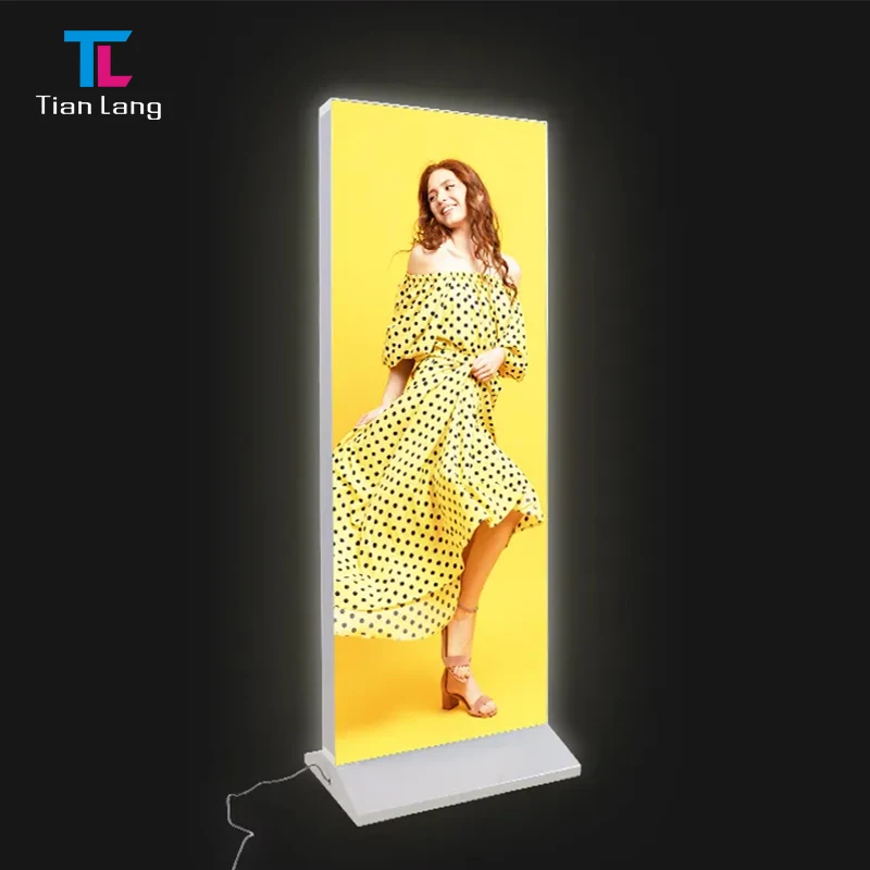 TianLang LED Doppelseitiger Aufladbare Leuchtkastenständer Anzeigetafel