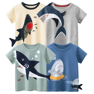 Summer New Collection Kids Brand Casual Short Sleeve O-Neck T-Shirt Set 100% Cotton 3D Cartoon Clothes Set for Boy