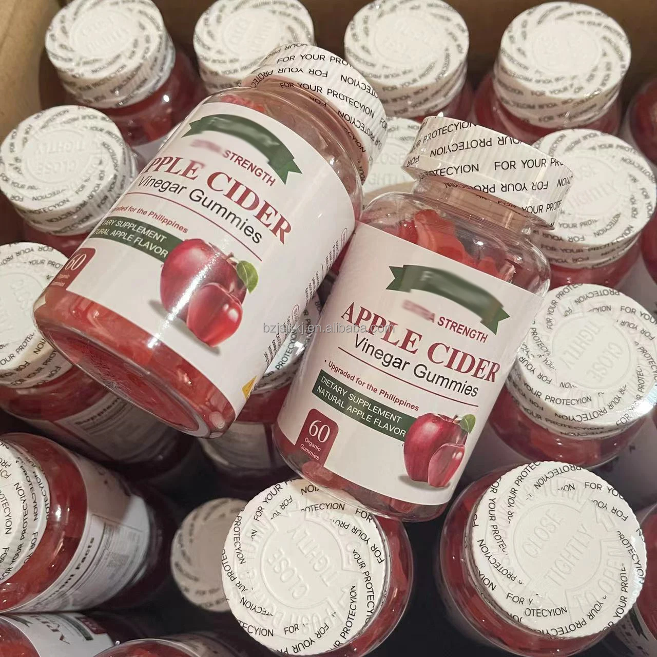 60pcs Apple Cider Vinegar Gummies Private Label Slimming Apple Cider Vinegar Gummy Vitamins Healthcare Supplement