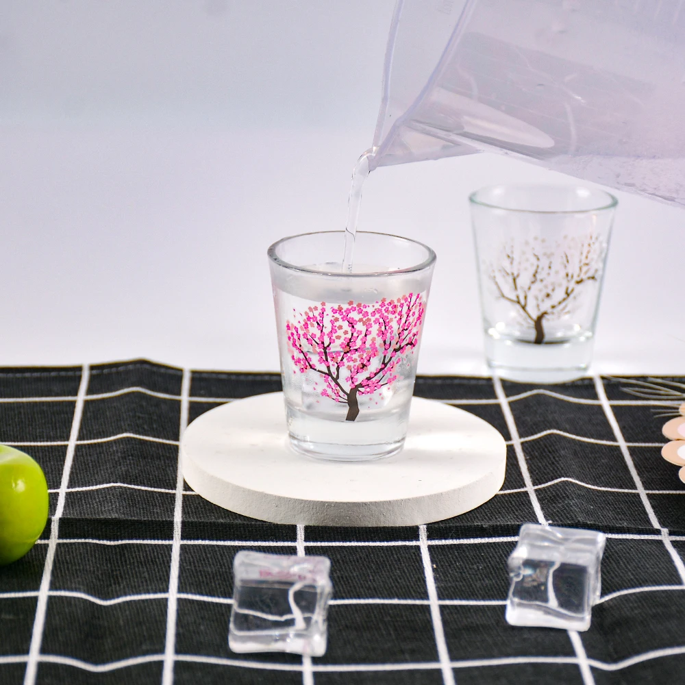 2 Oz Color Changing Soju Korean Shot Set Crystal Japanese