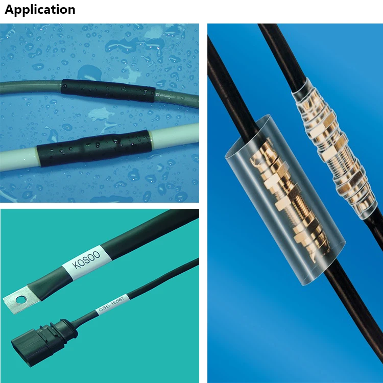 Medium Wall Heat Shrink Tube Sleeve Adhesive Lined 3:1 4:1 Double Wall Heat Shrinkable Tube With Glue Lined插图2