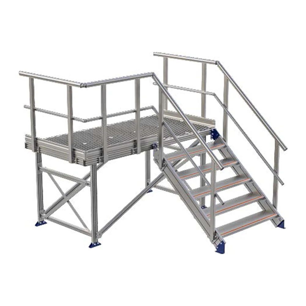 Custom Aluminum Stairs & Platforms | 6061-T6 Structural Frames | OSHA-Compliant | Quick Ship