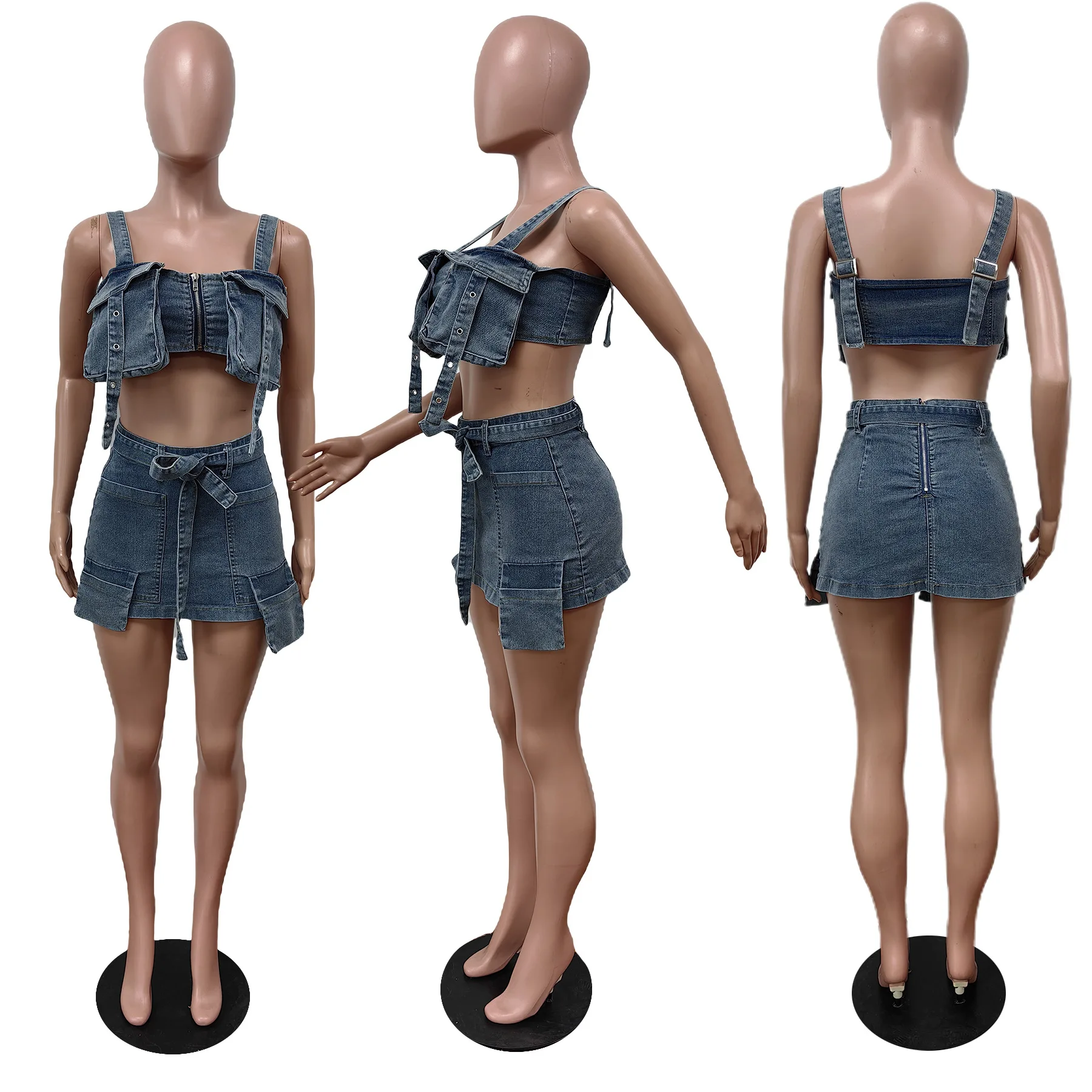 Denim Skirt Set -  PIECES SOLD SEPARATELY main image 0