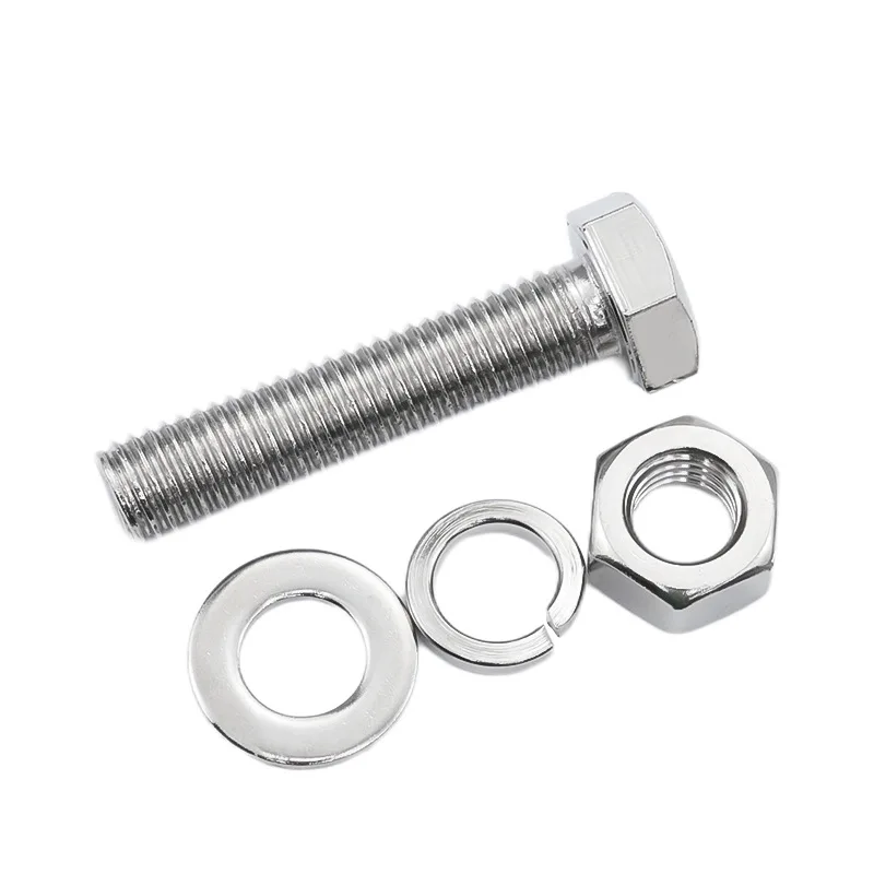 High Strength Nickel Plated Polished Galvanized Stainless Steel M1-M12 Hex Nut Bolt DIN934 Certified Grade Metric Thread Nuts