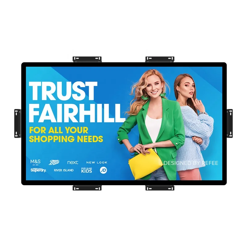 Open Frame Touch Screen 10 13 15 19 22 24 32 43 55 Inch LCD SDK Compatible Monitor Frameless Media Player & Advertising Display