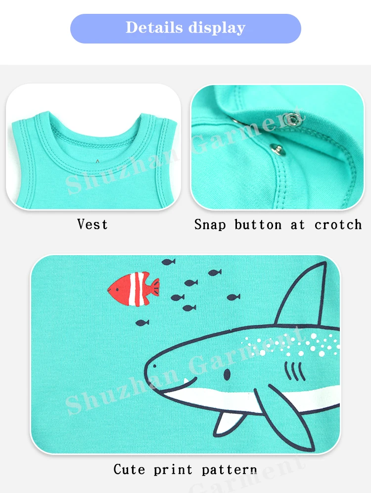 ノースリーブベビーロンパー