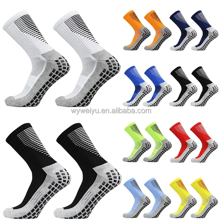 2023 New Grip Socks Football Soccer White Anti Slip Men Sport Socks