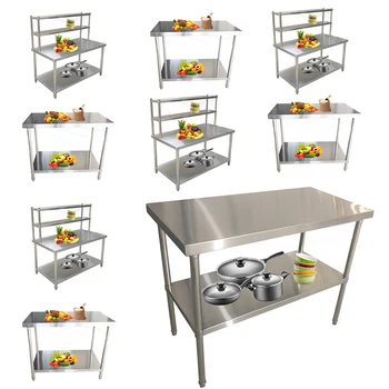 Commercial Inox Kitchen Work Table Stainless Steel Table for Industrial Kitchen Equipment