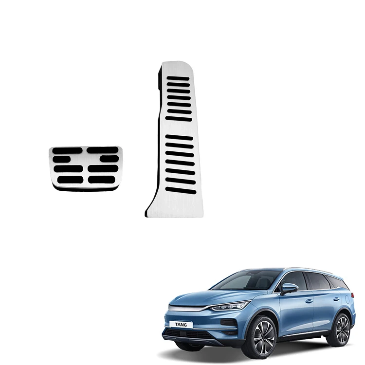 Car Accelerator and Brake Pedal for BYD Tang Accessories Stainless Steel Foot Pedal Accelerator Covers Interior Accessories