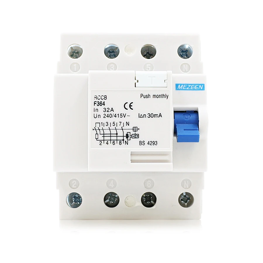 Screw Type Earth Leakage Protection Circuit Breaker 3P+N 240V 380V