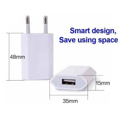 European Standard Adapter 4th Generation USB 5V1A Charging Head Mobile Phone Universal Charger