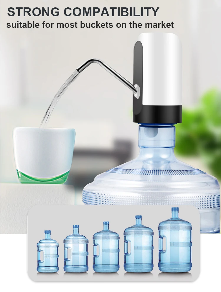 Перезаряжаемый мини-размер электрический USB зарядка беспроводной питьевой воды диспенсер