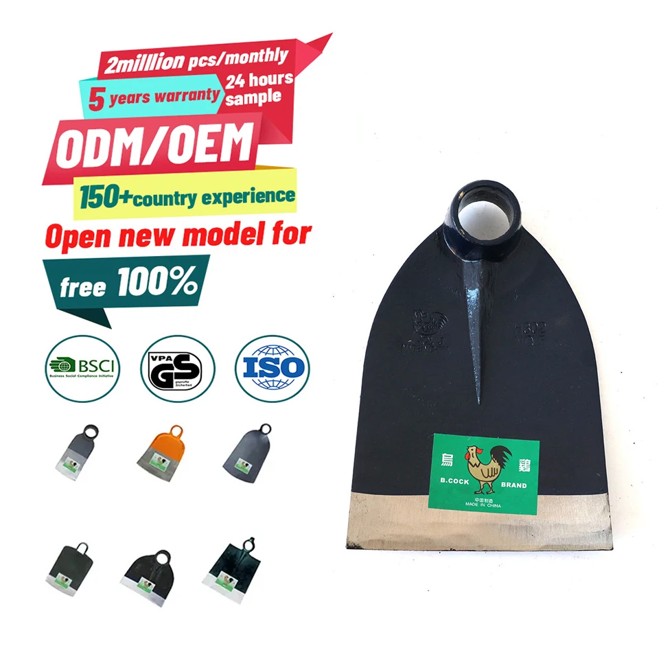 Direkte fra fabrikken: Hageverktøy med trehåndtak, smidd bak-høvle for jordbruksbruk