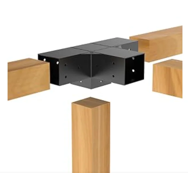 Pergola Kit, Pergola Brackets 3-Way Right Angle Corner Bracket Post ...