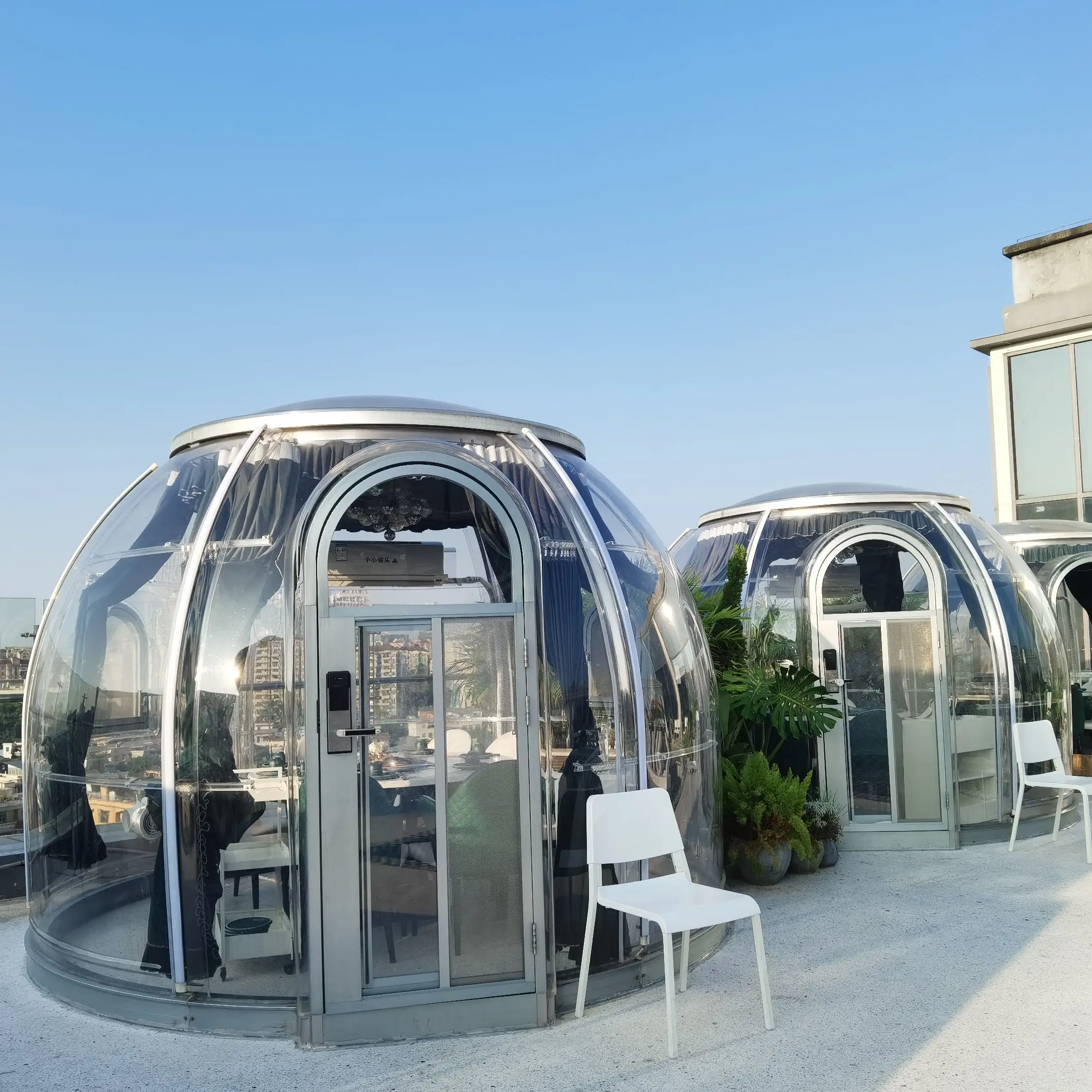 Prefabricated PC Panel Tent Dome for Bathroom Shower Room Diner Room Portable Shop Mobile House