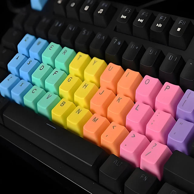Customized Personalized Plastic Keycaps for Keyboards in Multiple Colors and Shapes Injection Molded DIY Plastic Keycaps Parts