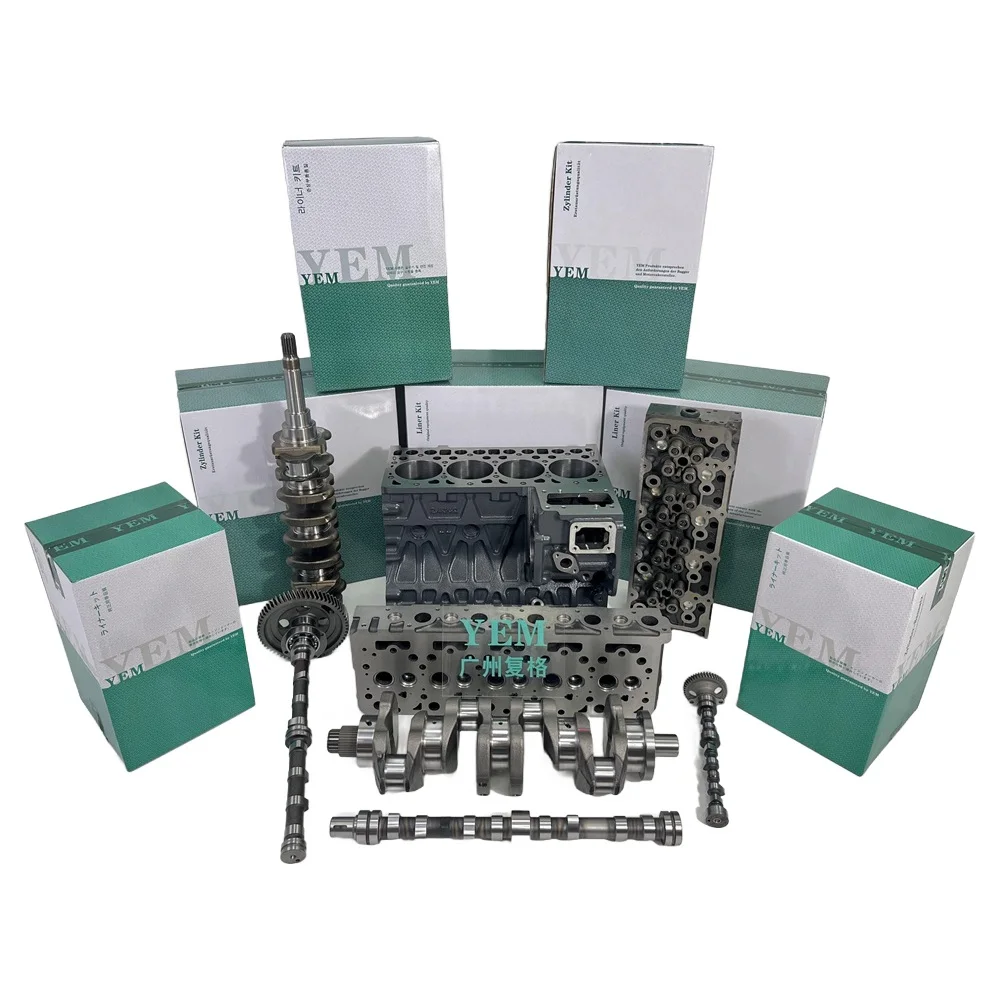 Wholesale K3B K3C K3D K3E Cylinder Block Head Crankshaft Camshaft for Mitsubishi Engine Part