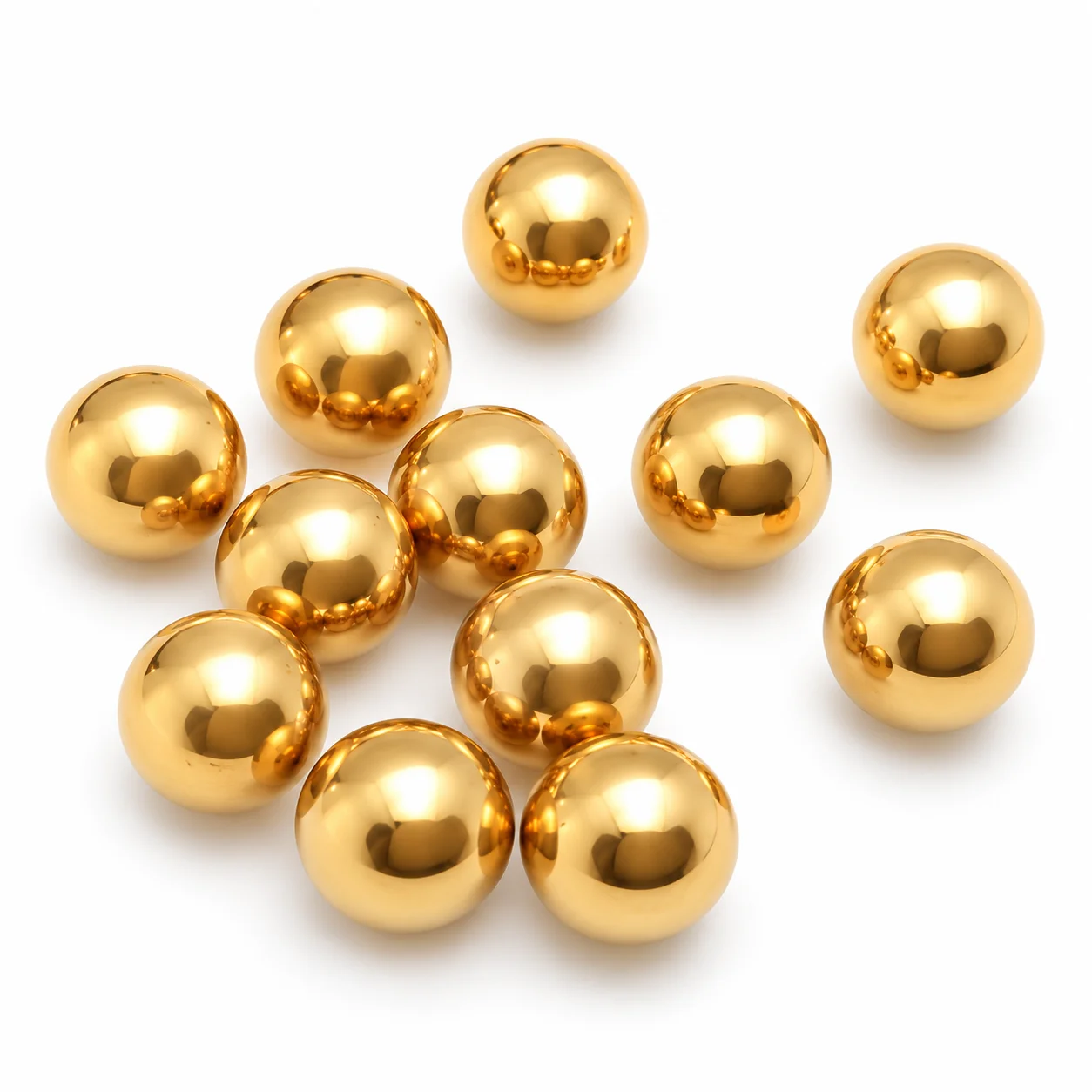 Factory Direct 1/4 Inch 6.35mm Solid Polished Brass Balls for Decorative Hardware and Precision Components