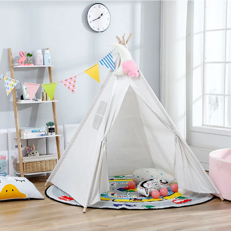 high quality cotton canvas kids tent play teepee tent house factory