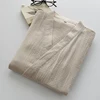 Women's beige crepe solid color gown