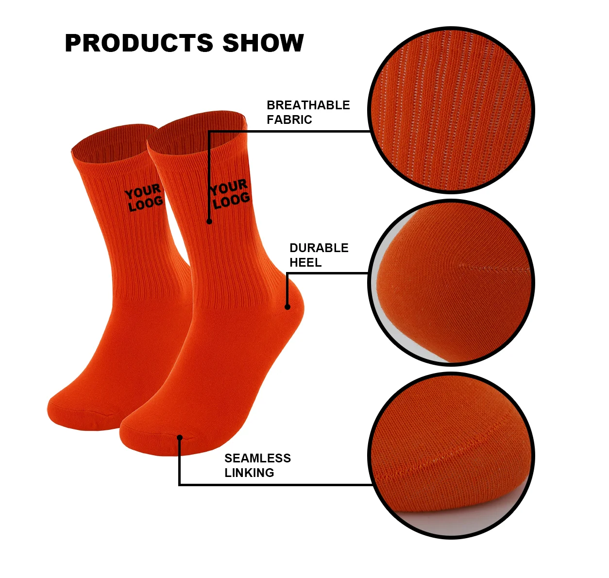 Custom Socks Factory Custom No Minimum Order High Quality Cotton Socks Custom Socks With logo