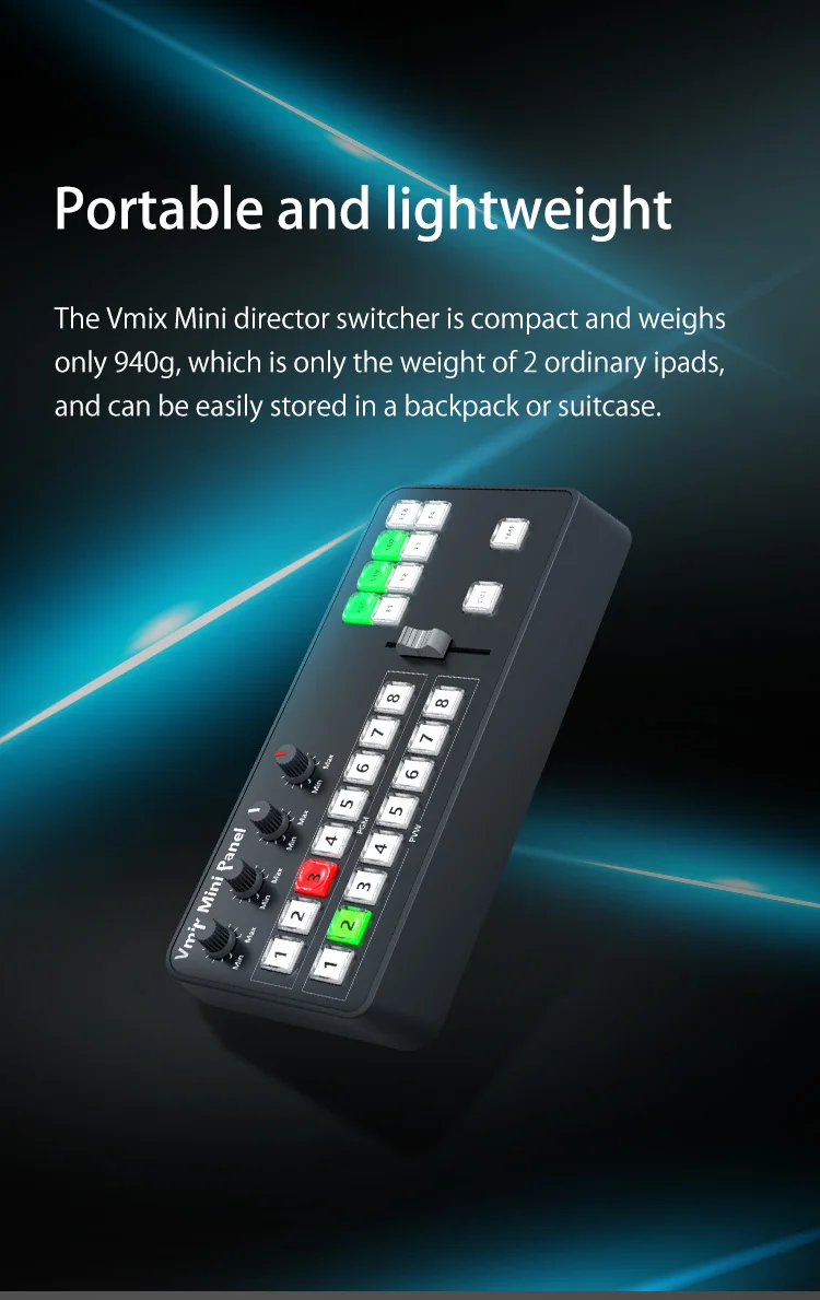 Mvs8 Broadcast Video Streaming Switcher Video Vmix&obs Switcher Live