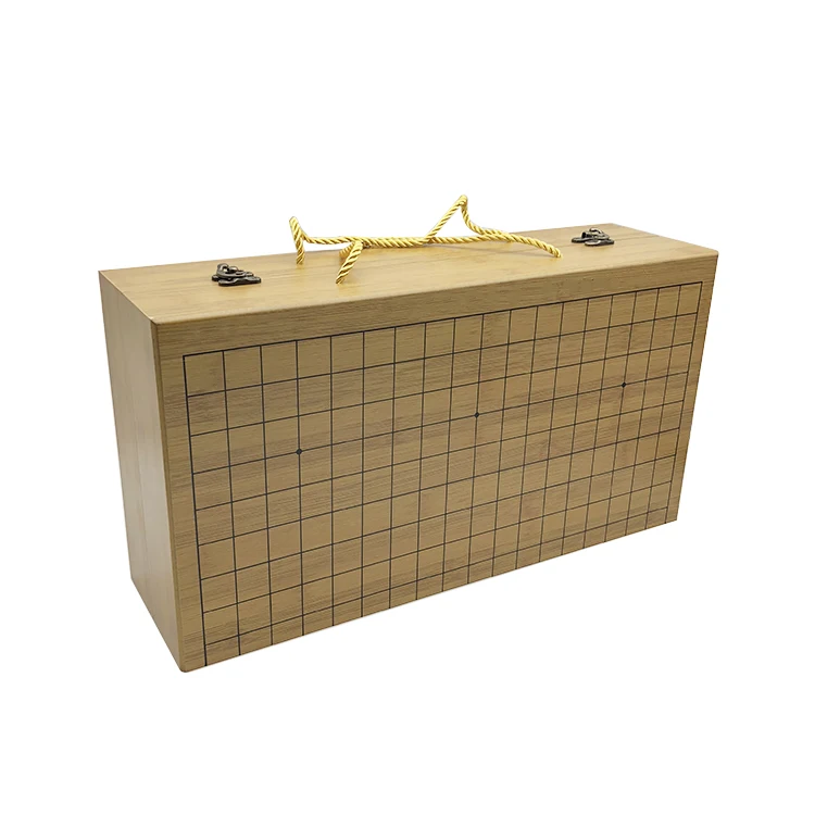 Высококачественная доска из натурального ДВП для печати логотипа на заказ, китайская игровая коробка, деревянная коробка для хранения