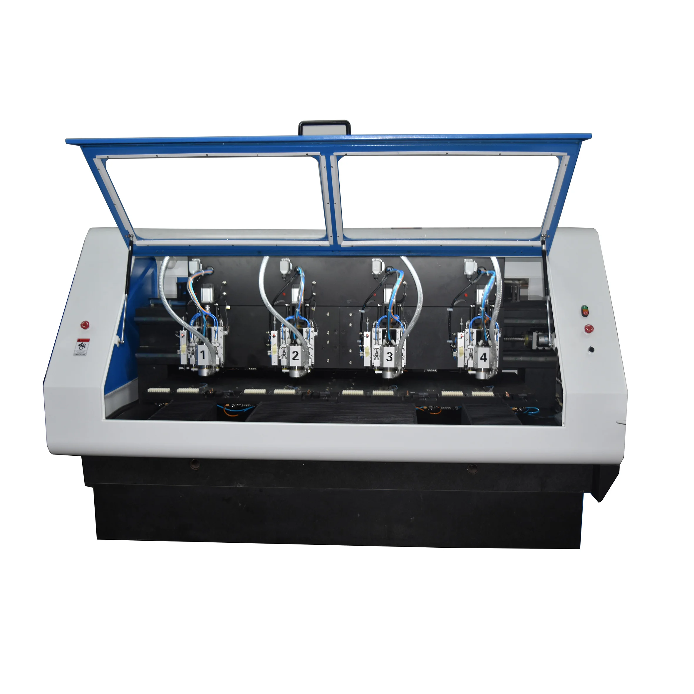 Cnc Pcb Multihead Electric Circuit Drilling Machine With Ce Printed