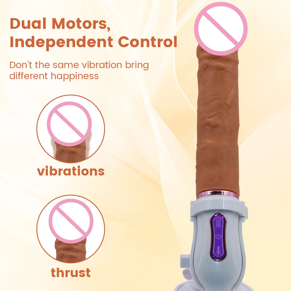 Liquid Silicone Heating Rotation Thrusting 9 Modes Vibration Remote Dildo Simulated Artillery Realistic 12 Inch Dildo