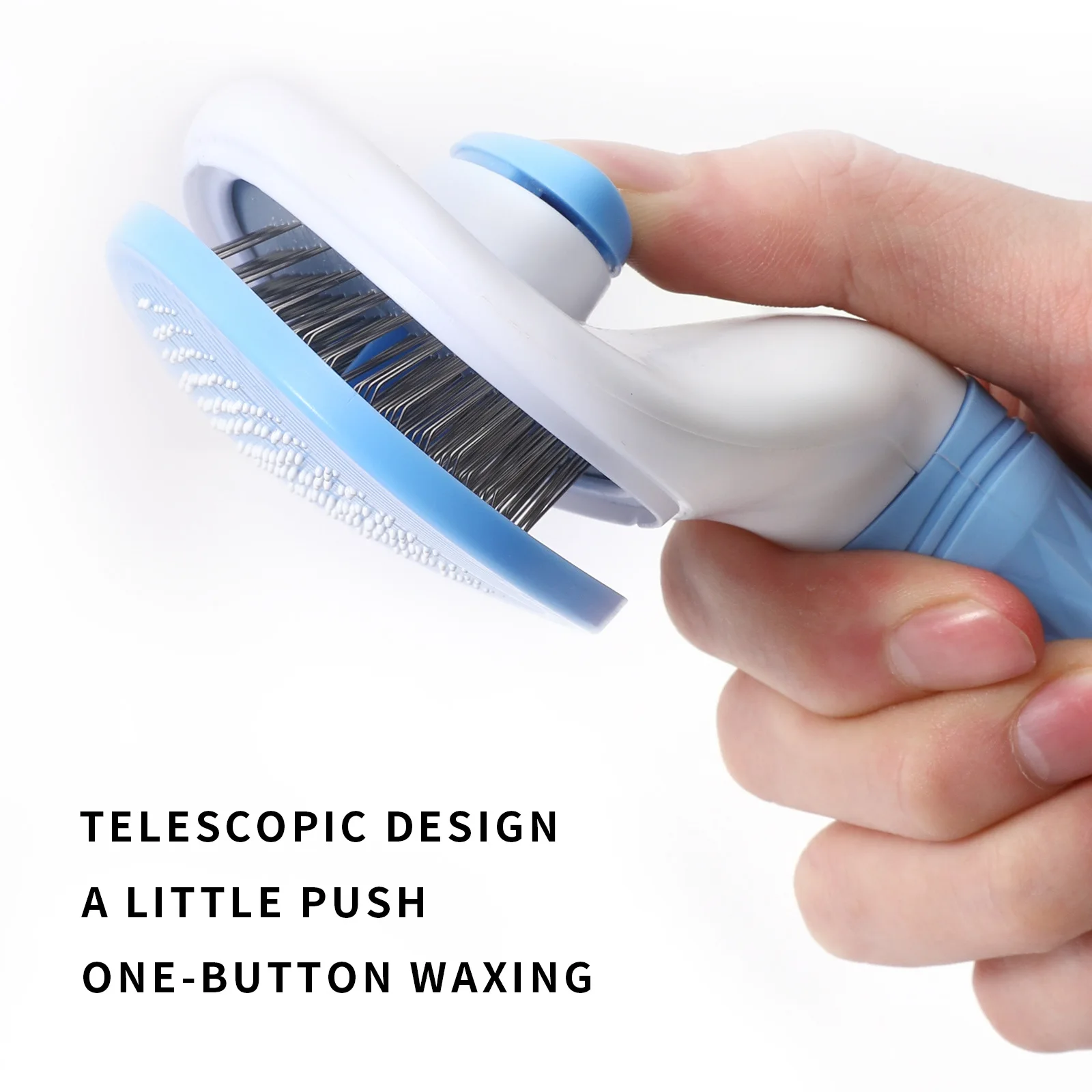 Magic Blue Color Deshedding Cat Brush Horse Hair Remover Fur Comb Dog Massage Pet Grooming Comb