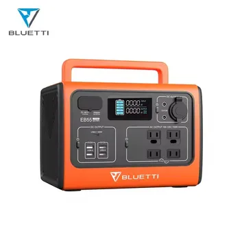 For Bluetti 500W Portable Power Station 500Wh 700W Solar Generator Lithium Ion MPPT Flashlight Wireless Charging Cigar Lighter