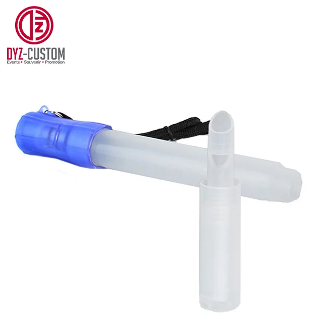 Reusable LED Stick Flashlight Glow Stick w Whistle and Lanyard