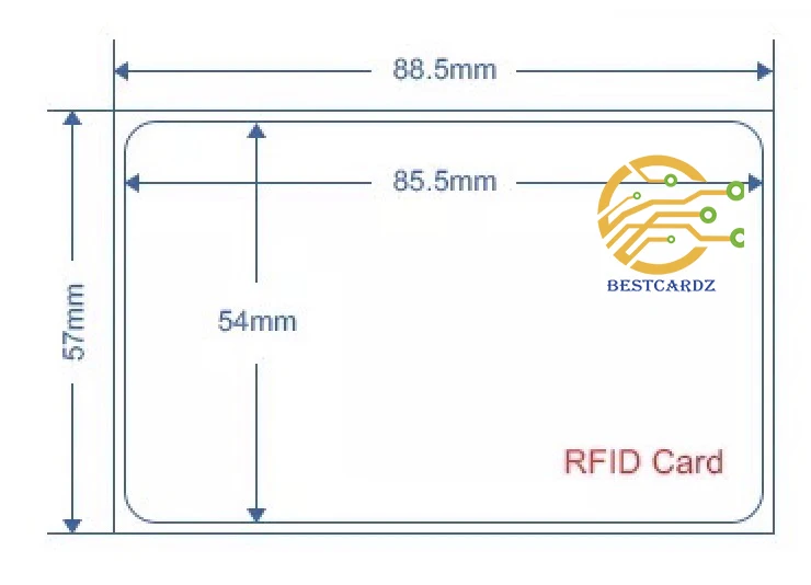 Custom Credit Card Size Business Card With Embossed Number Overlay For