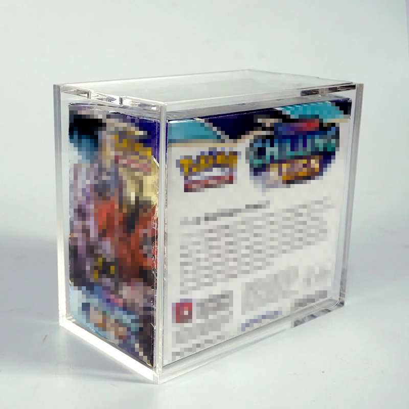 Acrylic Trading Card Box Case Digimon Booster Box Display Case With  Magnetic Closure - Acrylic Protector For Collectors Booster Box Acrylic Case