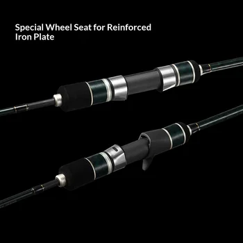 Solid Carbon Jigging Rod Quick-Draw Slow-Roll Casting-Type Inshore Sea-Fishing Boat Rod 1.98m/1.8m 110cm Collapsed Length – Metal Jig – view 4
