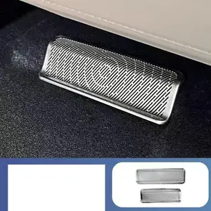 For Equation Leopard 8 2026 Three-row Seat Side Outlet Protective Covers with Stainless Steel Dust-proof Covers