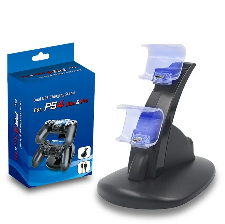 Dual USB Handle Fast Charging Dock Station 5V Output Stand Charger for Playstation 4 PS4 Controller