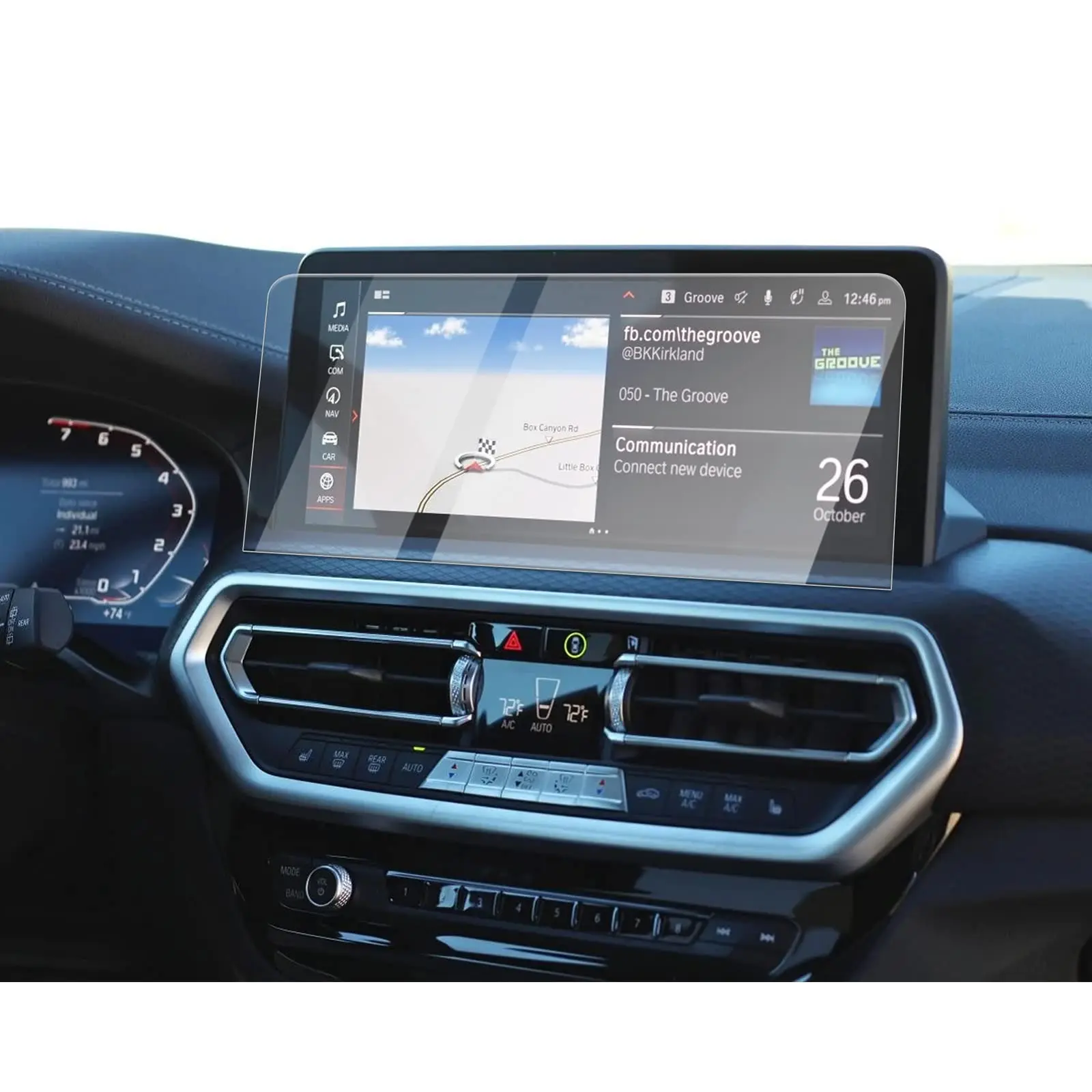 Screen Protector Car Dashboard Protective Film 3D Radians Anti-Scratch for BMW 2 Series Car Screen Protector