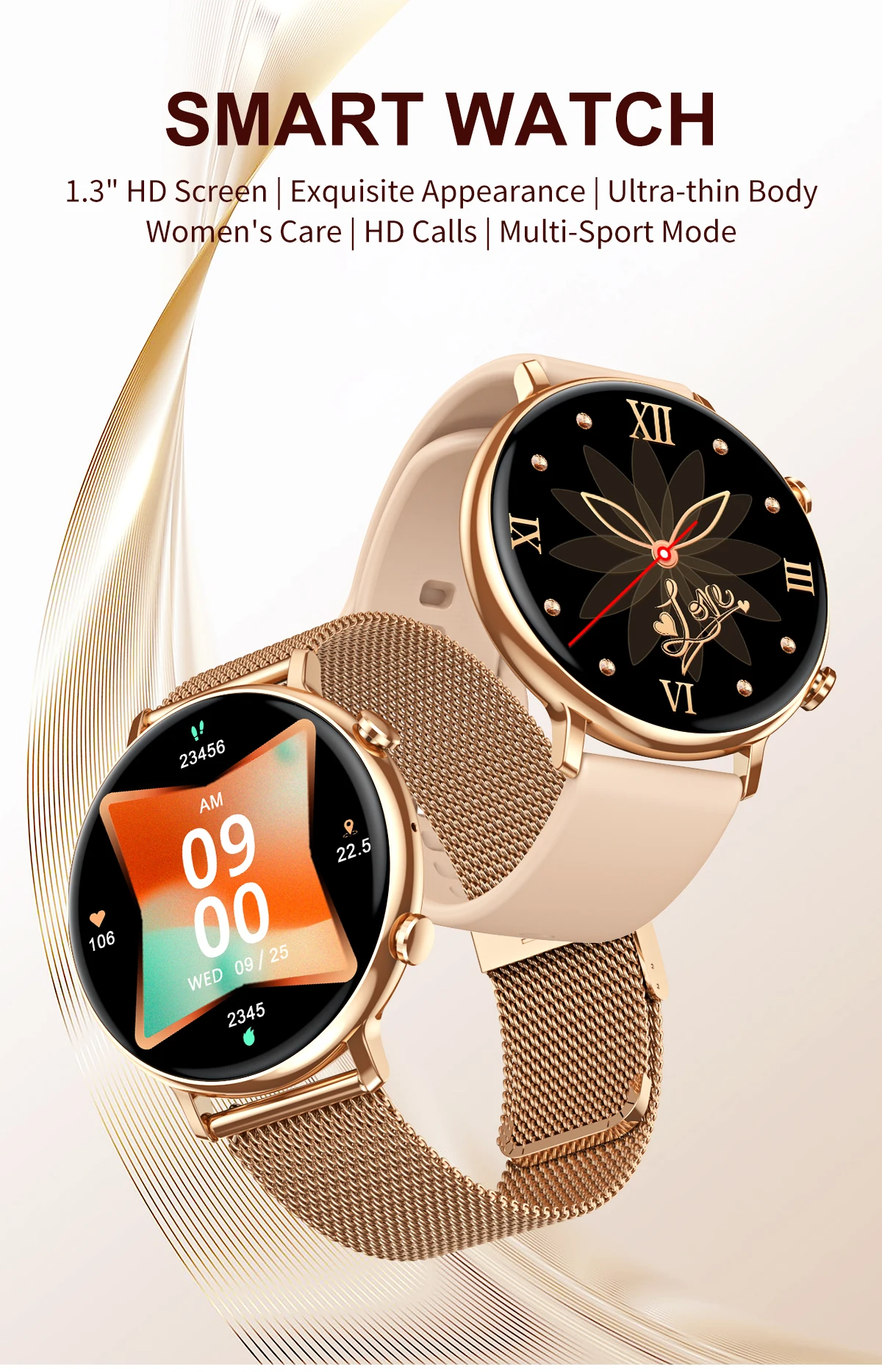 Welcome OEM Order, Factory Whole Selling Sanvnet Cy700 Fashion Ladies Smart Watch 2025 Ip67 Waterproof Heart Rate Health Monitoring Music Control Smart Watch For Women - Buy Round Shape Smart Watch ips Display Smart Watch silica Gel Band Smart Watch alarm Clock Function Smart Watch ip67 Waterproof Smart Watch