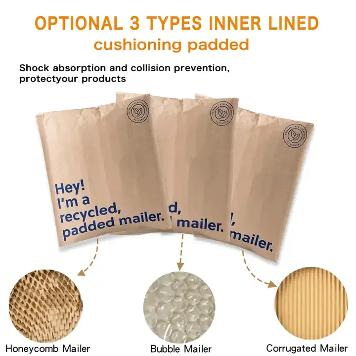 Custom Bubble Mailer Custom Logo Wrap Bubble Envelope Packaging Bags Padded Bubble Packaging Envelopes With Logo Postal Packages