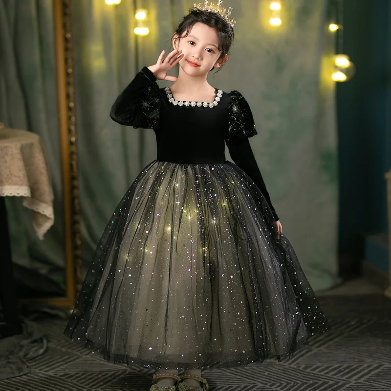 halloween formal dress Halloween Lapel Pumpkin Belted Dress Black & Pumpkin,M main image 1