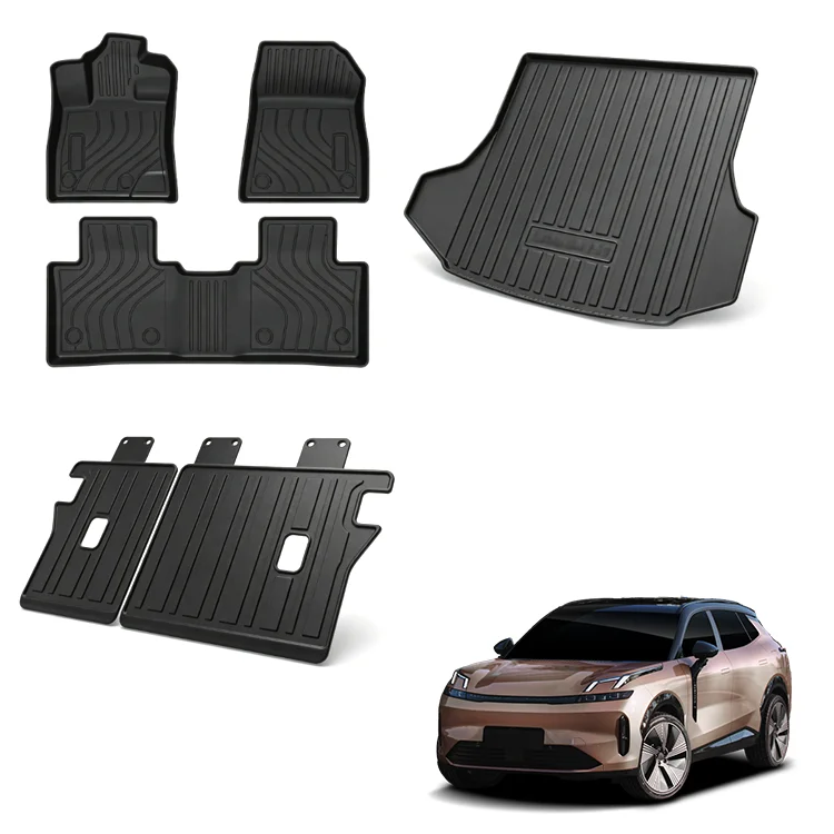 Tapete para Carro Maremlyn para Lynk & Co 08, Tapete Impermeável para Piso em TPE, Tapete para Banco Traseiro e Bagageiro, Acessórios para Interior de Carro EV