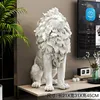 Ornamento leone - bianco