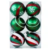 Painted 6cm6pcs (red, green and white)