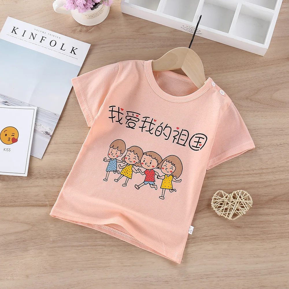 
 Оптовая продажа, детские футболки из 100% хлопка с коротким рукавом и принтом на заказ  