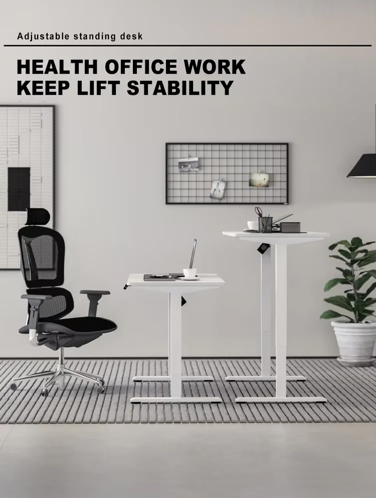 product factory in stock smart electric standing desk easy assembly modern design height adjustable office table-5