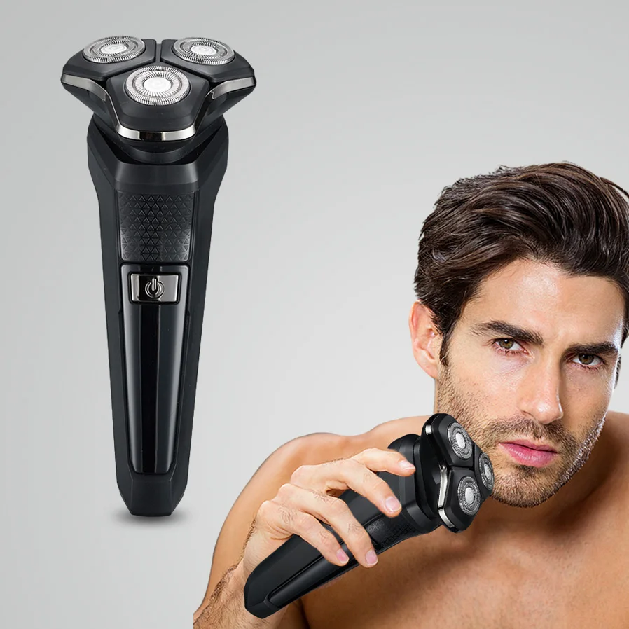 Men's Multi-Functional Floating Three-Blade Electric Shaver USB Charging for Home RV Hotel Use Exclusive Design for Beard