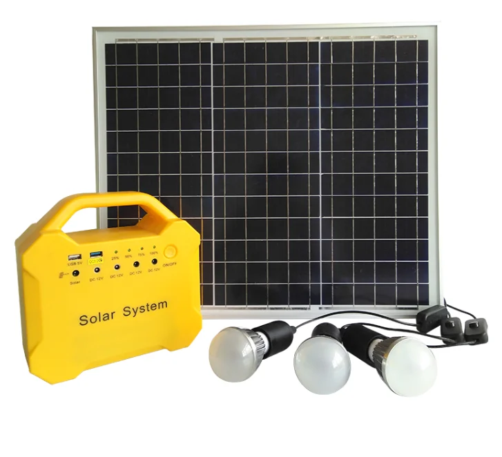 Esg Home Use Out Door Use 10w Portable Power Generator Solar Led Light